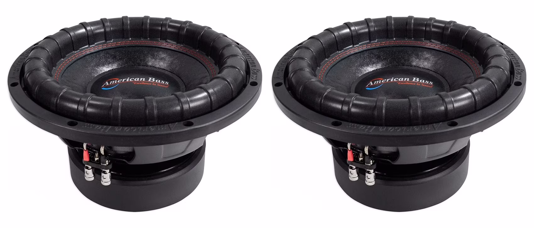 (2) ELITE 1244 2400w 12" Competition Car Subwoofers 3" Voice Coils
