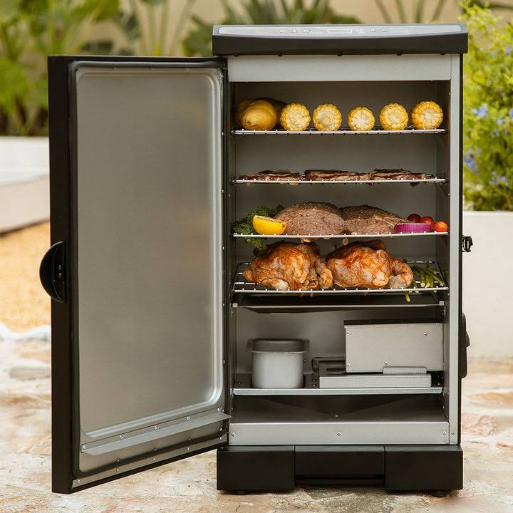 East Oak 725-sq Digital Electric Smoker, Vertical Outdoor Smoker for Party, BBQ, Backyard Grill-Black