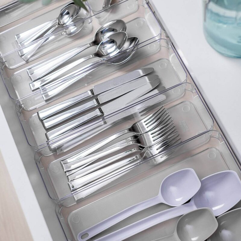 Compact organizer clear 30x10 cm
