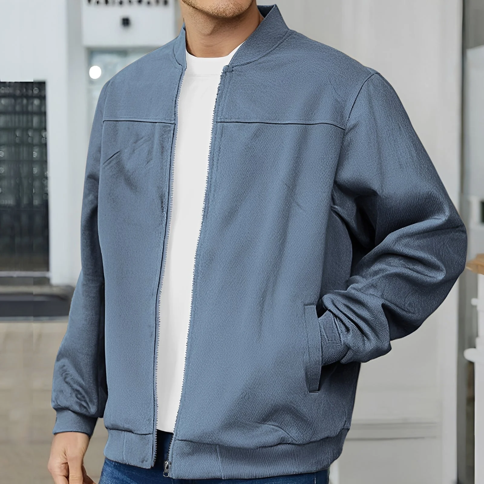 Aiden – Blouson bomber pour homme – style décontracté
