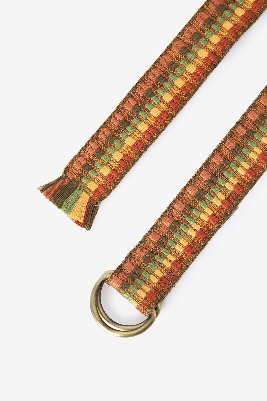 Groene jacquard riem