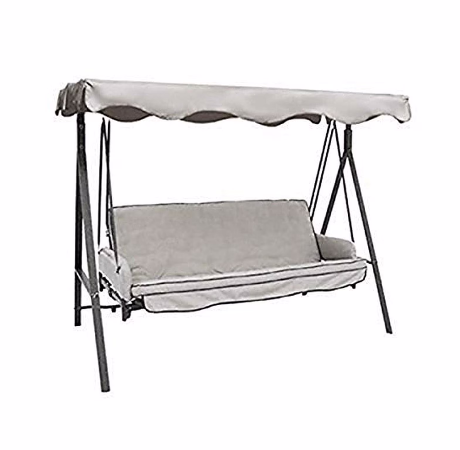 Replacement Canopy Top for Lowe’s Garden Treasures Model SC-GSN and SC8844GSN Swing – Gray Color – Will Not Fit Any Other Models