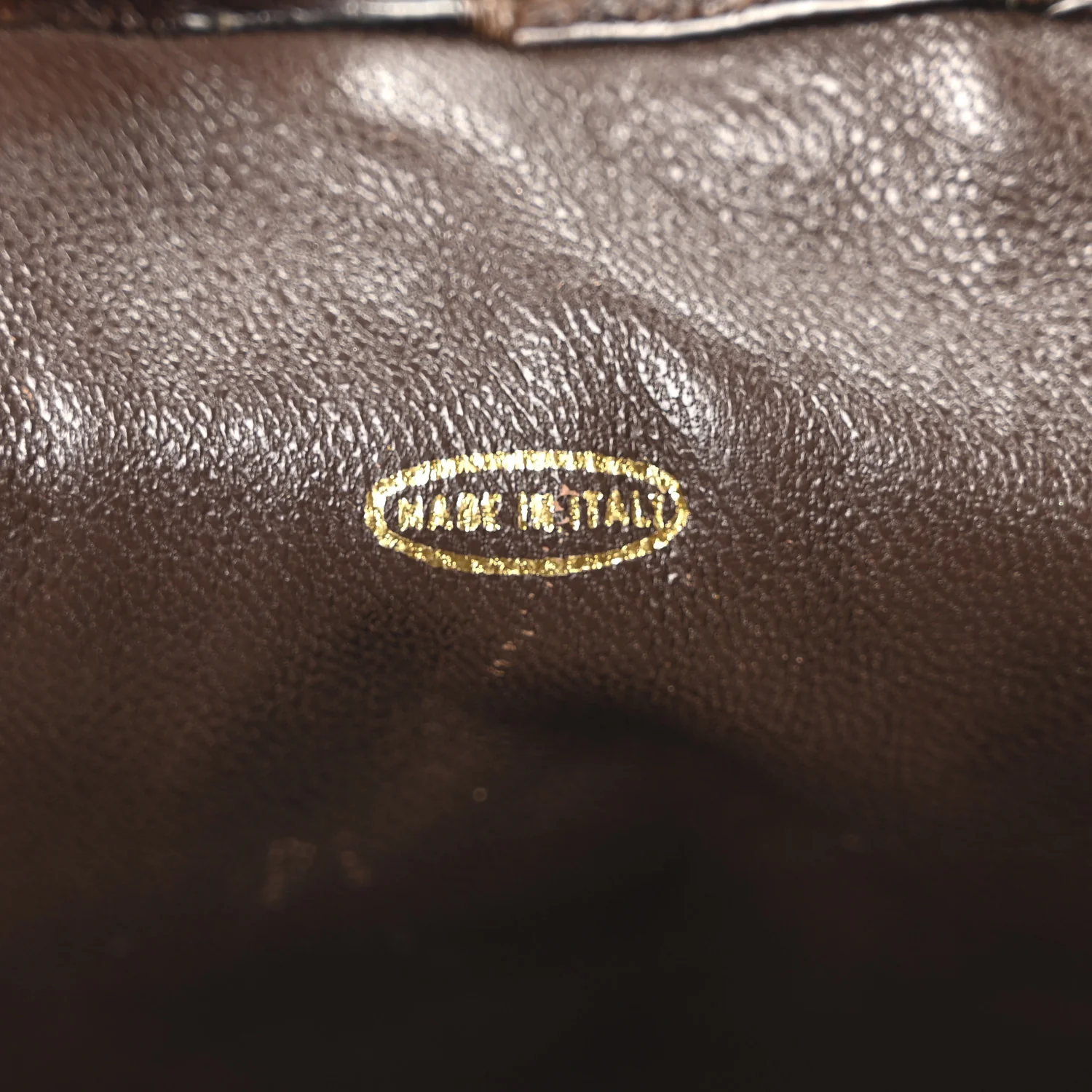 Alligator Shopping Tote Brown