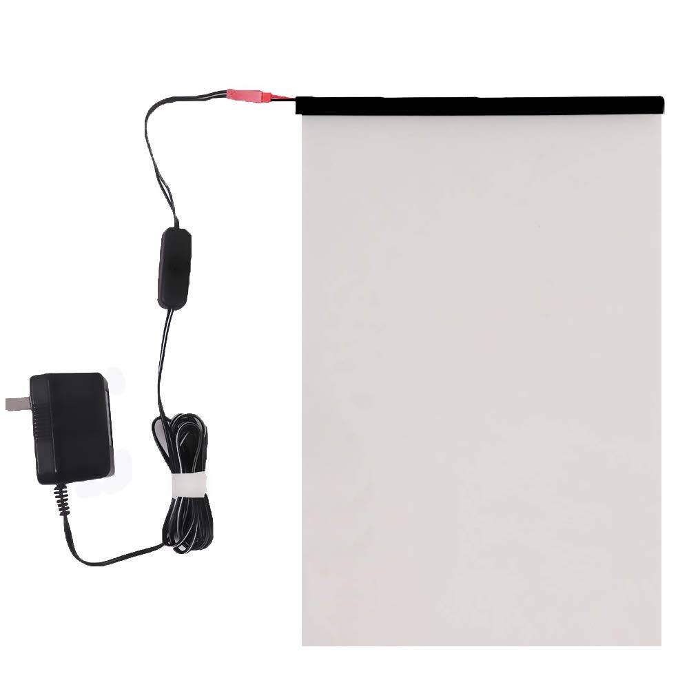 PDLC Switchable Smart Film Electric Smart Glass Film Adhesive All Day Privacy Protection Window Sticker, 6inch x 12inch