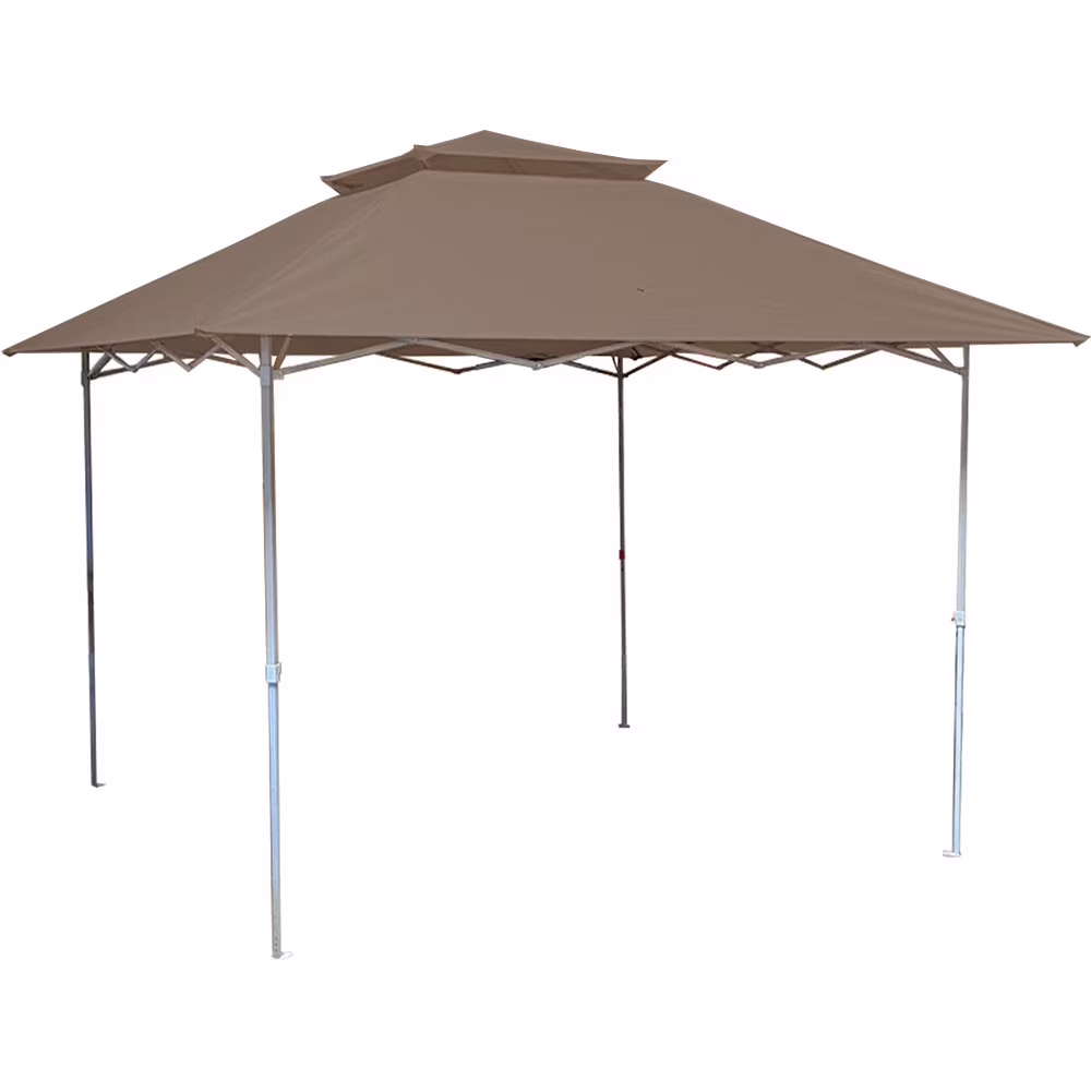 Garden Winds Custom Fit Replacement Canopy Top Cover Compatible with The MasterCanopy, ABCCanopy, and Cooshade 13' x 13' Instant Shelter - Upgraded Performance RIPLOCK 350 Fabric - Nutmeg