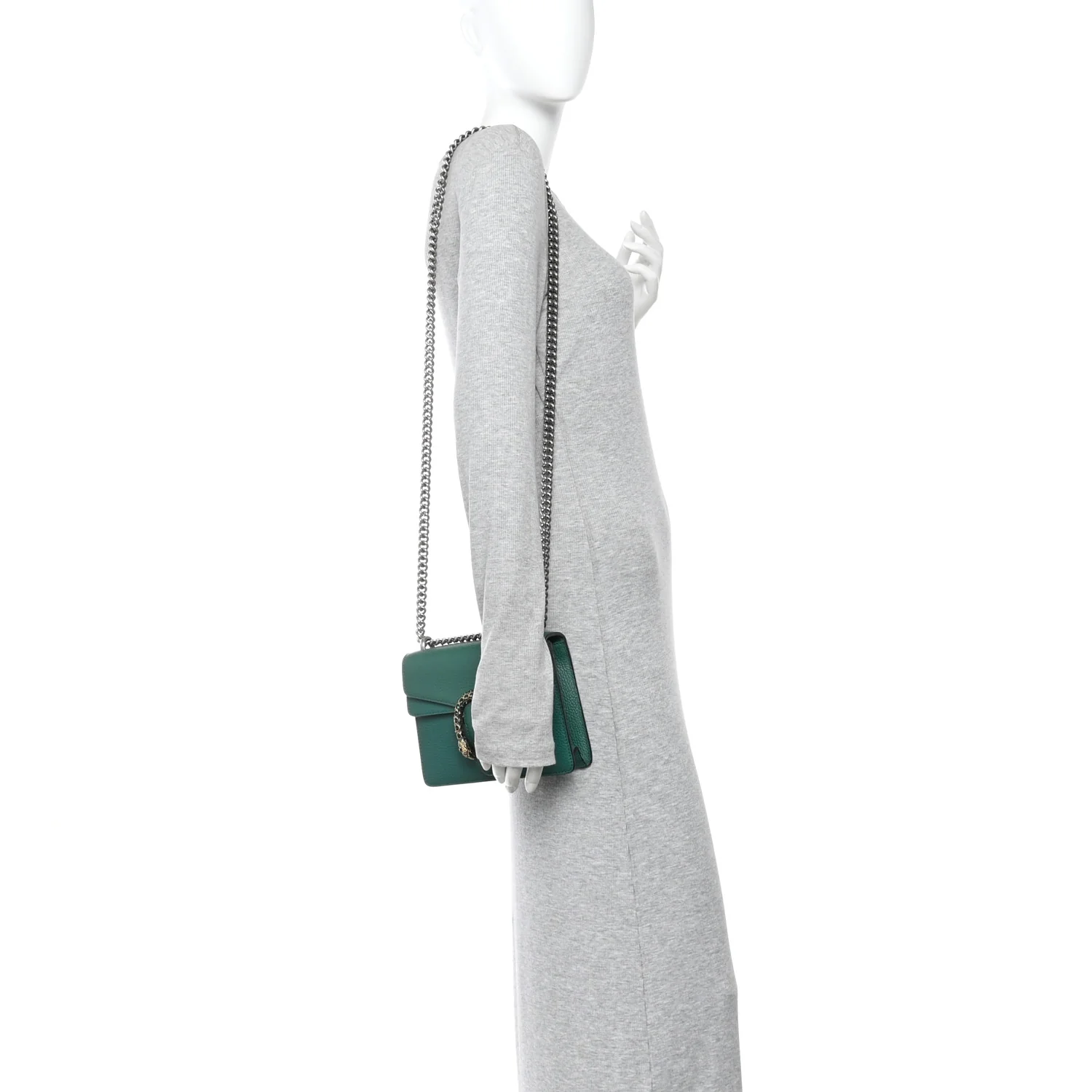 Calfskin Mini Dionysus Shoulder Bag Emerald