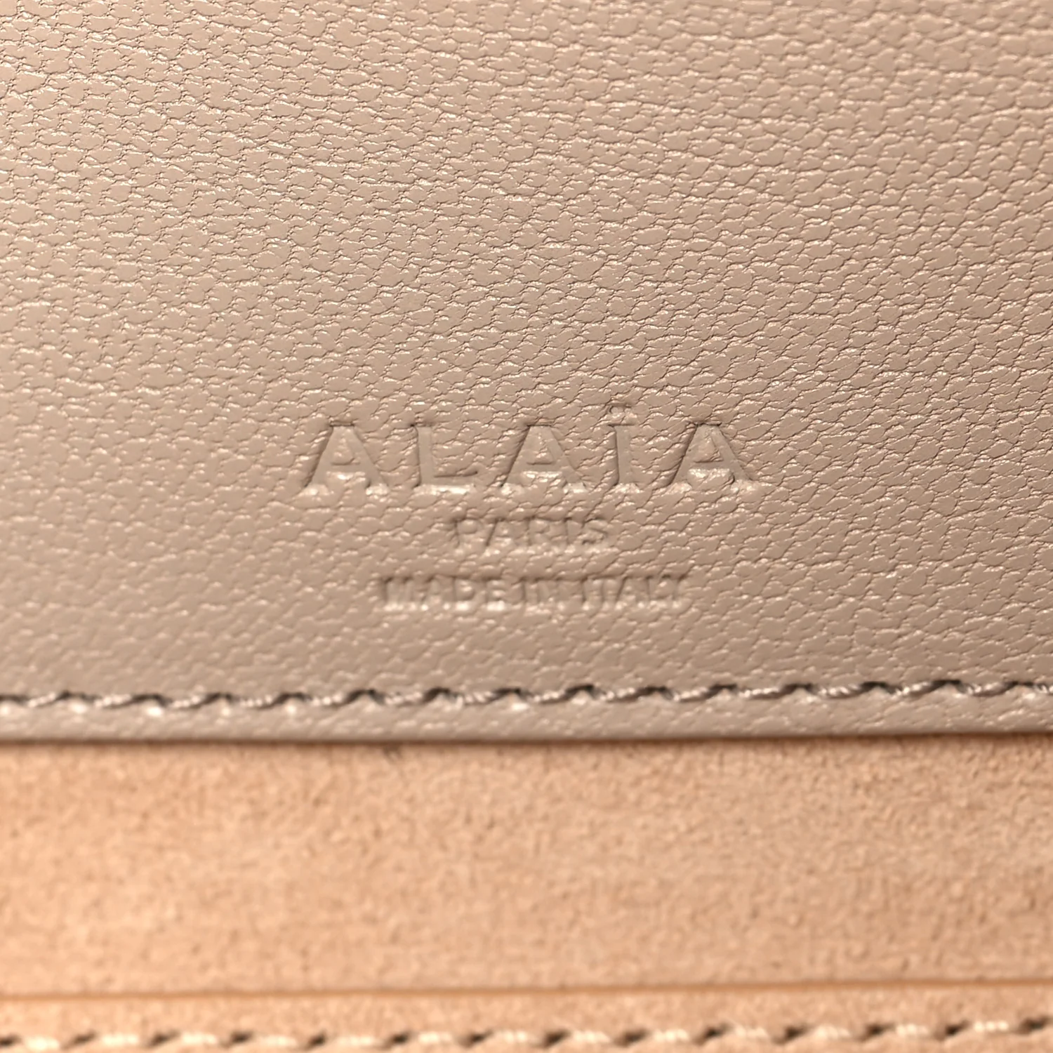 Shiny Goatskin Medium Le Teckel Bag Grege
