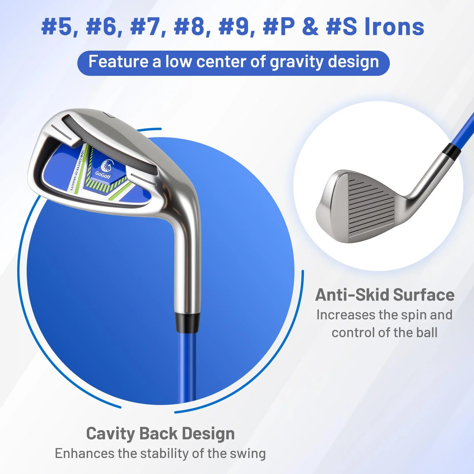 Tangkula Men's Complete Golf Clubs and Bag Set with Headcovers and Putter
