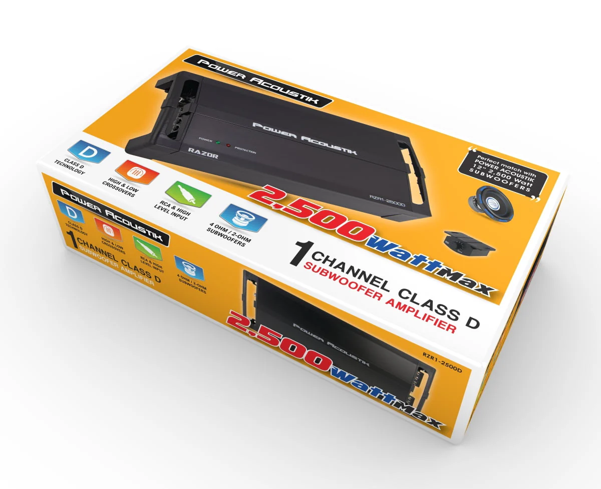 RZR1-2500D Amplifier | RAZOR Series Subwoofer 1-Channel Amplifier | 2 Ohm Max Power 2,500 Watts - Image 8