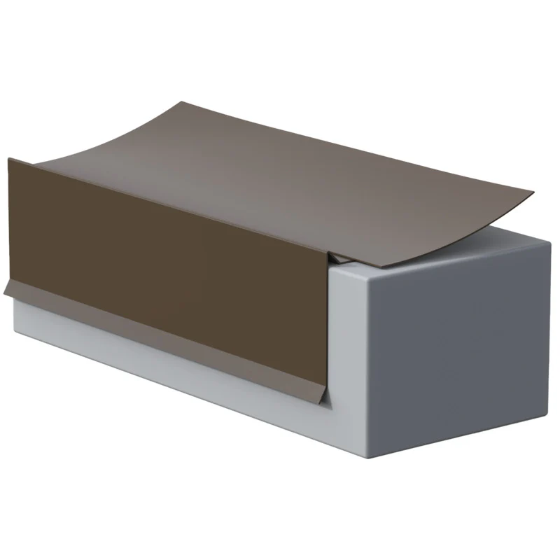 Flashco PVC 2 in. x 3 in. Nosing Drip Edge (Tan) - 08FCNDP23T