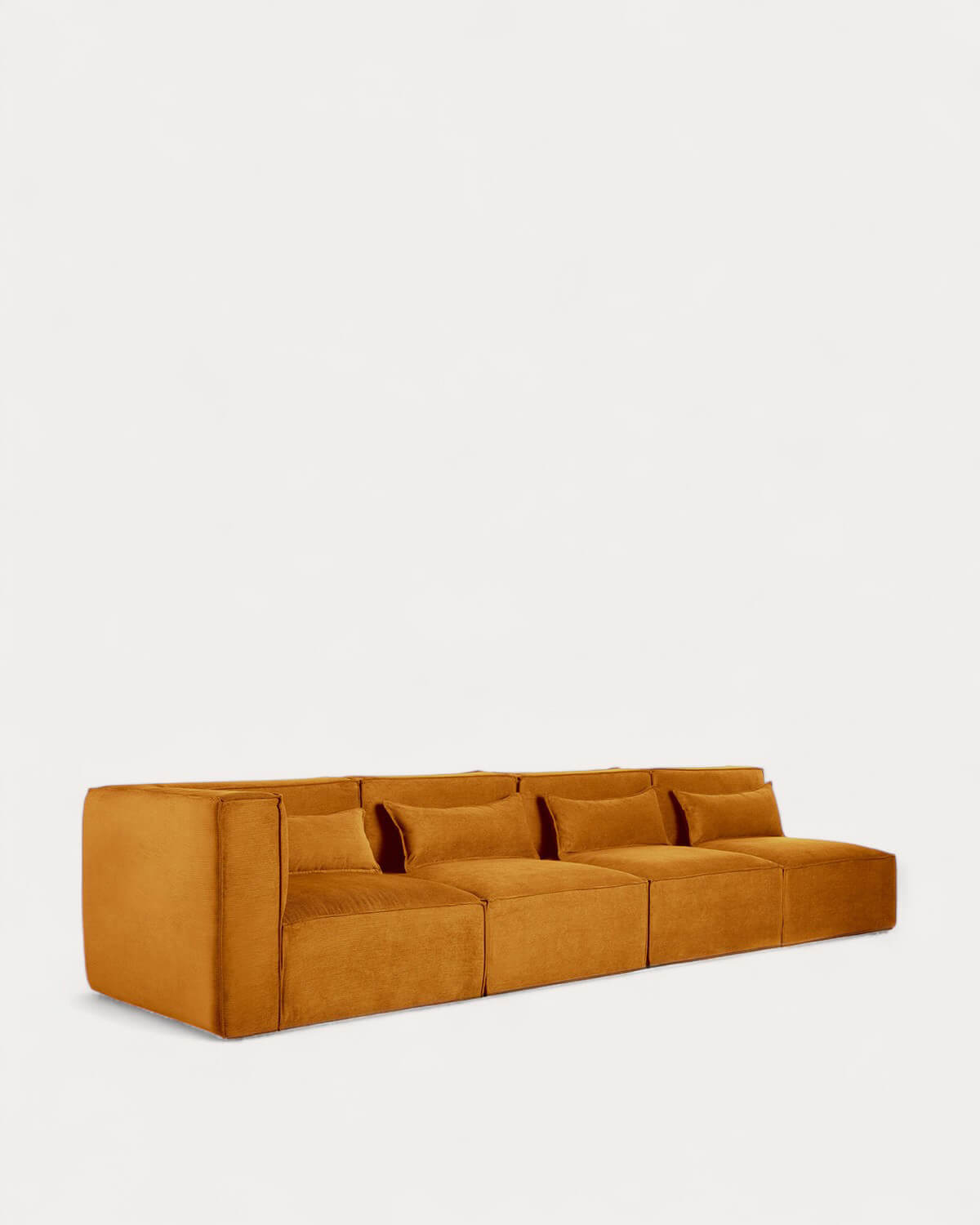 Kilhe Pana - Sofá Modular de 4 Piezas con 3 Sillones de Pana Kilhe