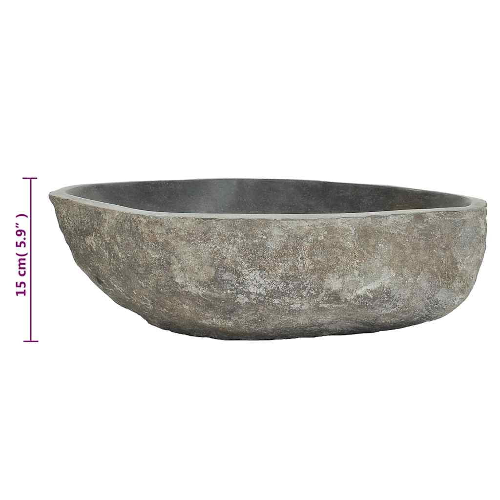 Bathroom Basin, Vessel Sink, Easy Assembly, (17.7"-20.9")x(13.4"-16.1")x4.5" River Stone(18.1"-20.5") - Image 4