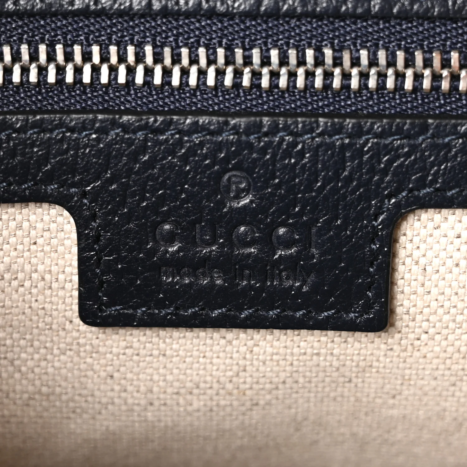 GG Supreme Monogram Textured Dollar Calfskin Web Studded Mini Ophidia Flap Shoulder Bag Beige Blue