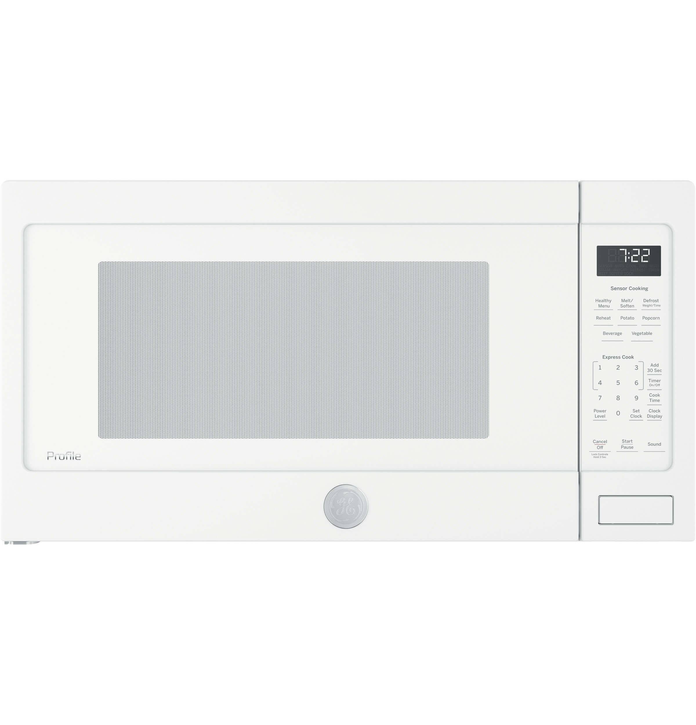 GE PES7227DLWW Profile 2.2 Cu. ft. White Countertop Microwave