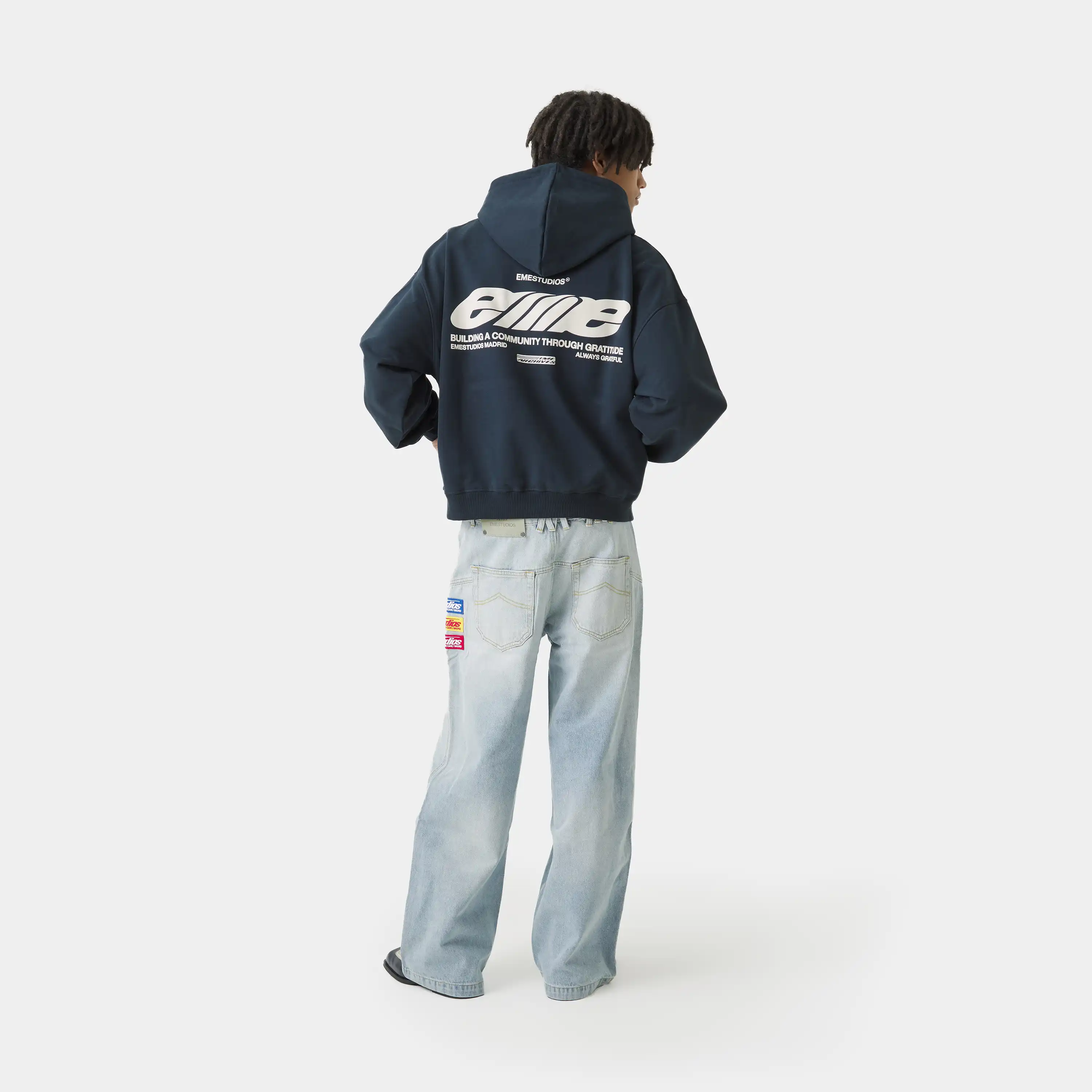 DNA Navy Oversized Hoodie