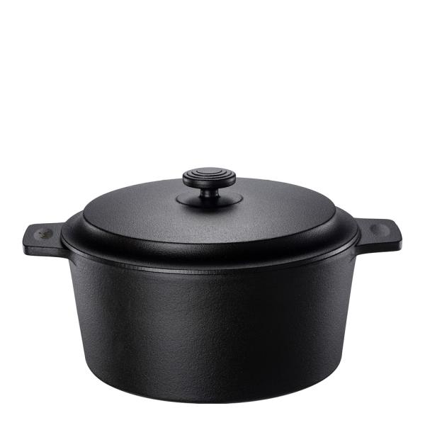 Moi støpejernsgryte 4,4L svart