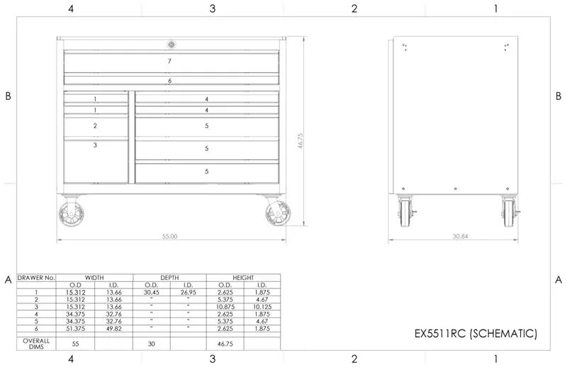 Servante d'atelier professionnelle Extreme Tools 55