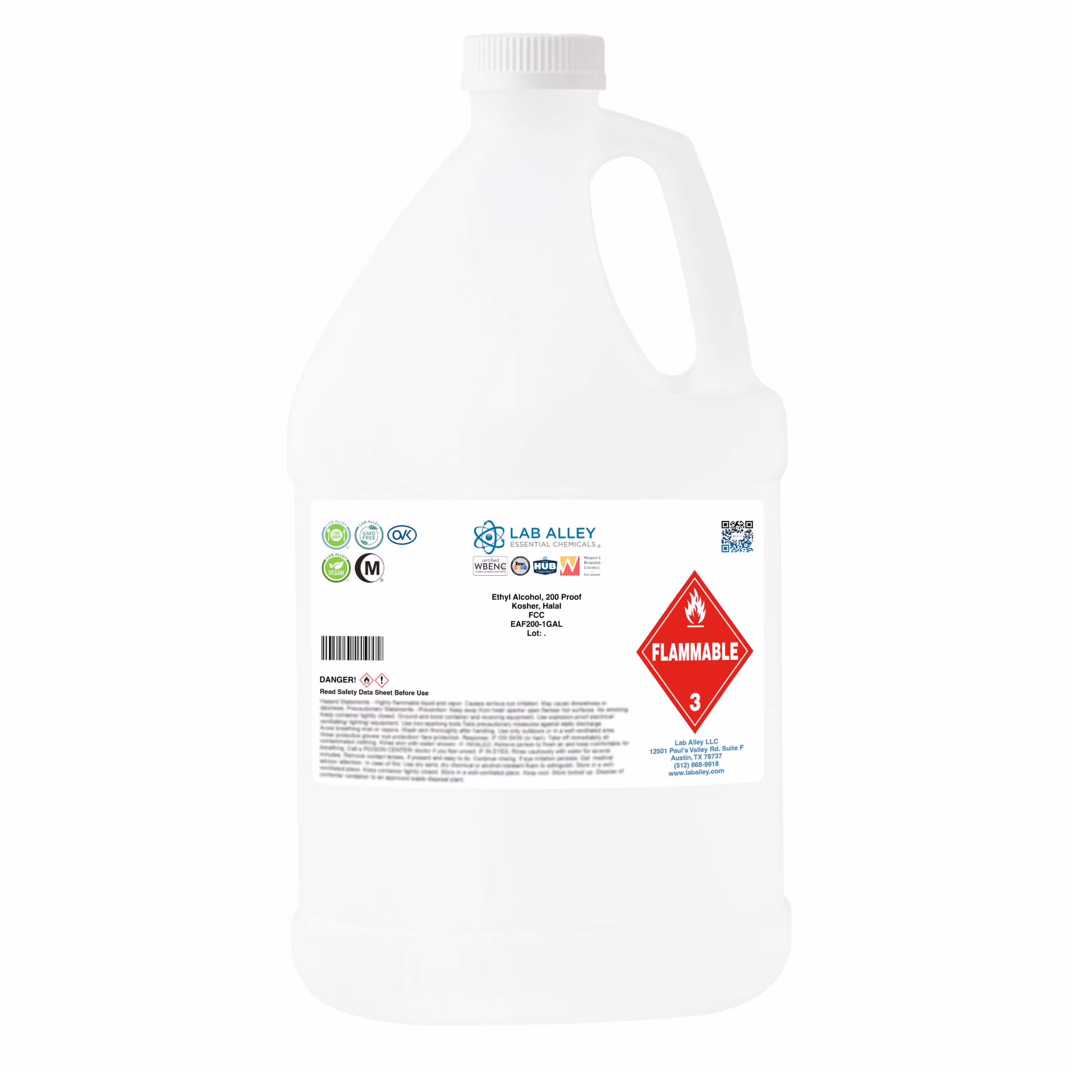 Food Grade Ethanol, 200 Proof(1 gal)