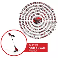 Coupe-bordures sans fil GE-CT 18 Li Kit (1x2,0Ah)
