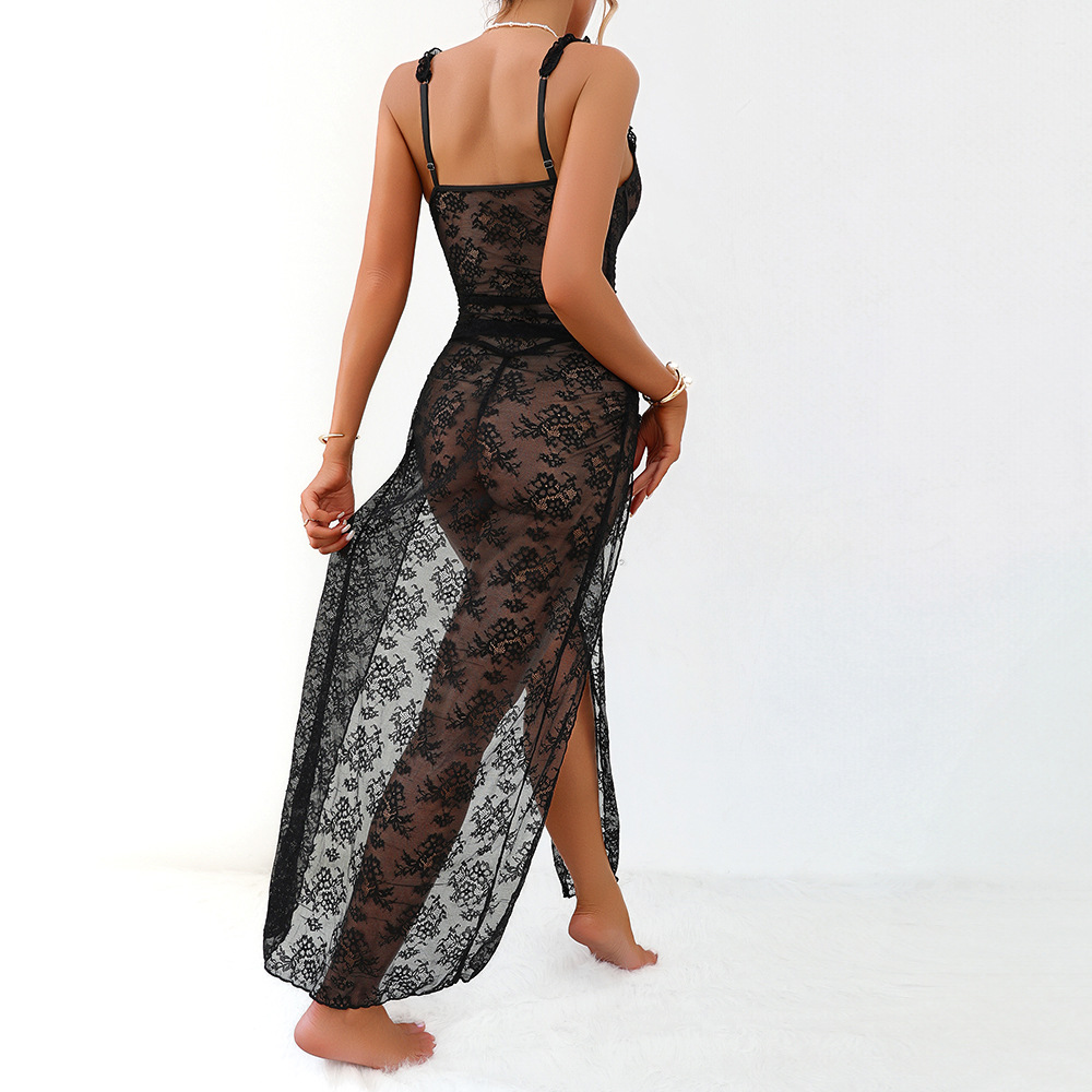 Be You Cat: Sexy Sheer Lace Slip Dress