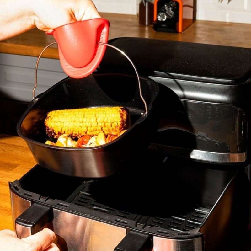 Airfryer ildfast form 21x22 cm svart