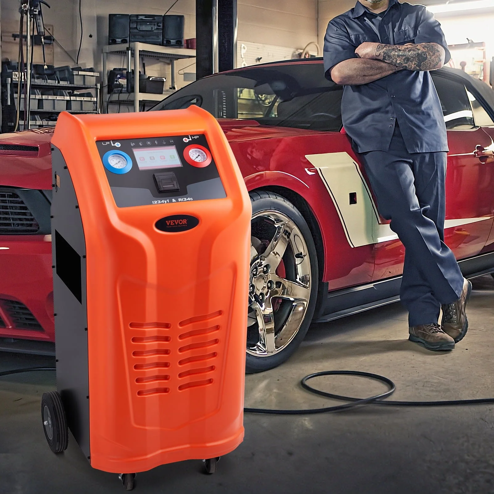 Refrigerant Recovery Recharge Machine Fully Automatic for R134a R1234yf Image 8