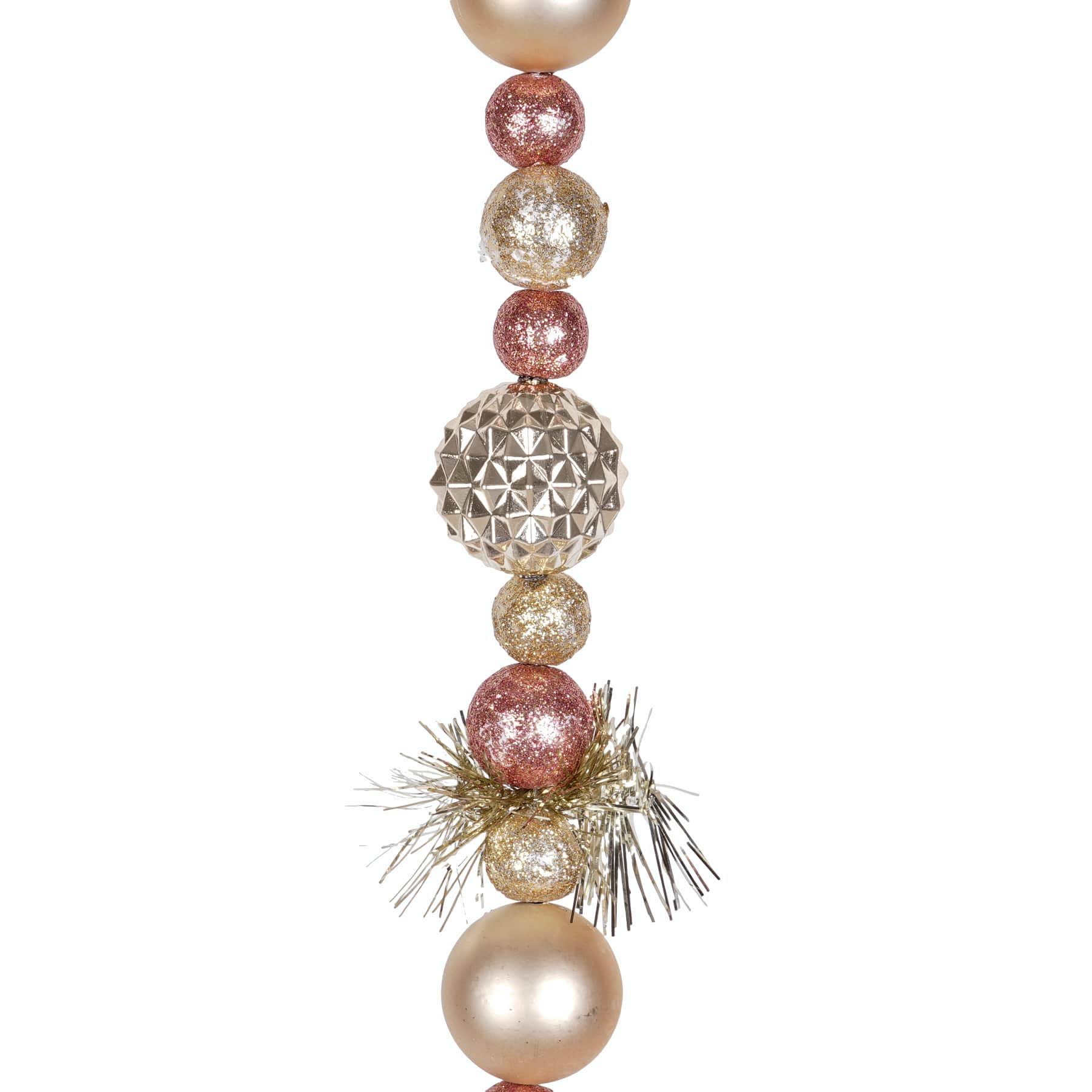 6ft Pink & Gold Ball Garland by Ashland | Michaels