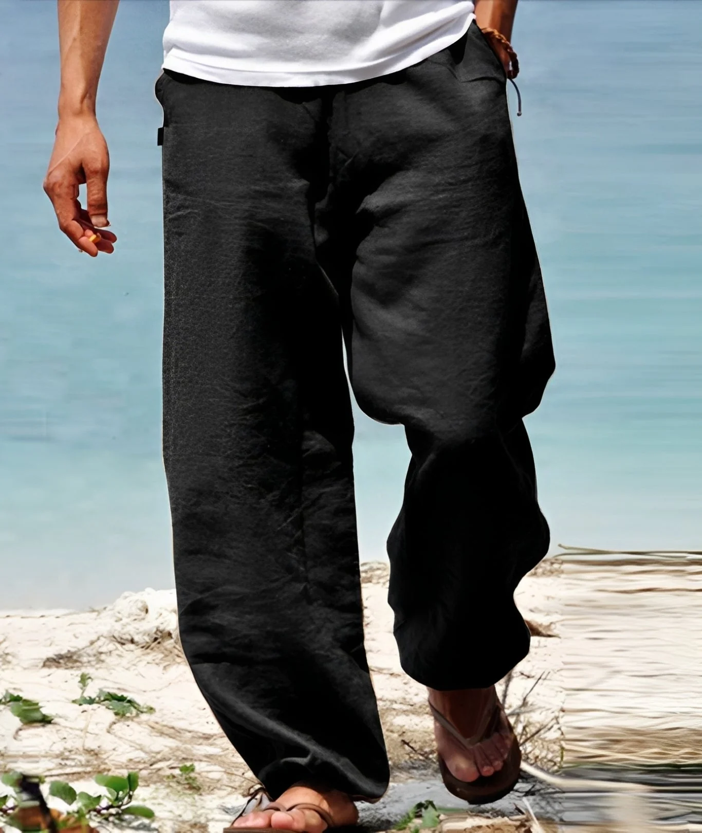 Theo - Pantalon Homme - pour Promenades Ensoleillées en Plein Air