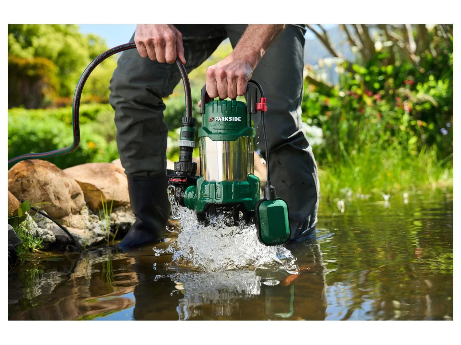 PARKSIDE Pompe immerge pour eaux charges PETPS 1100 A1, 20000 L/h