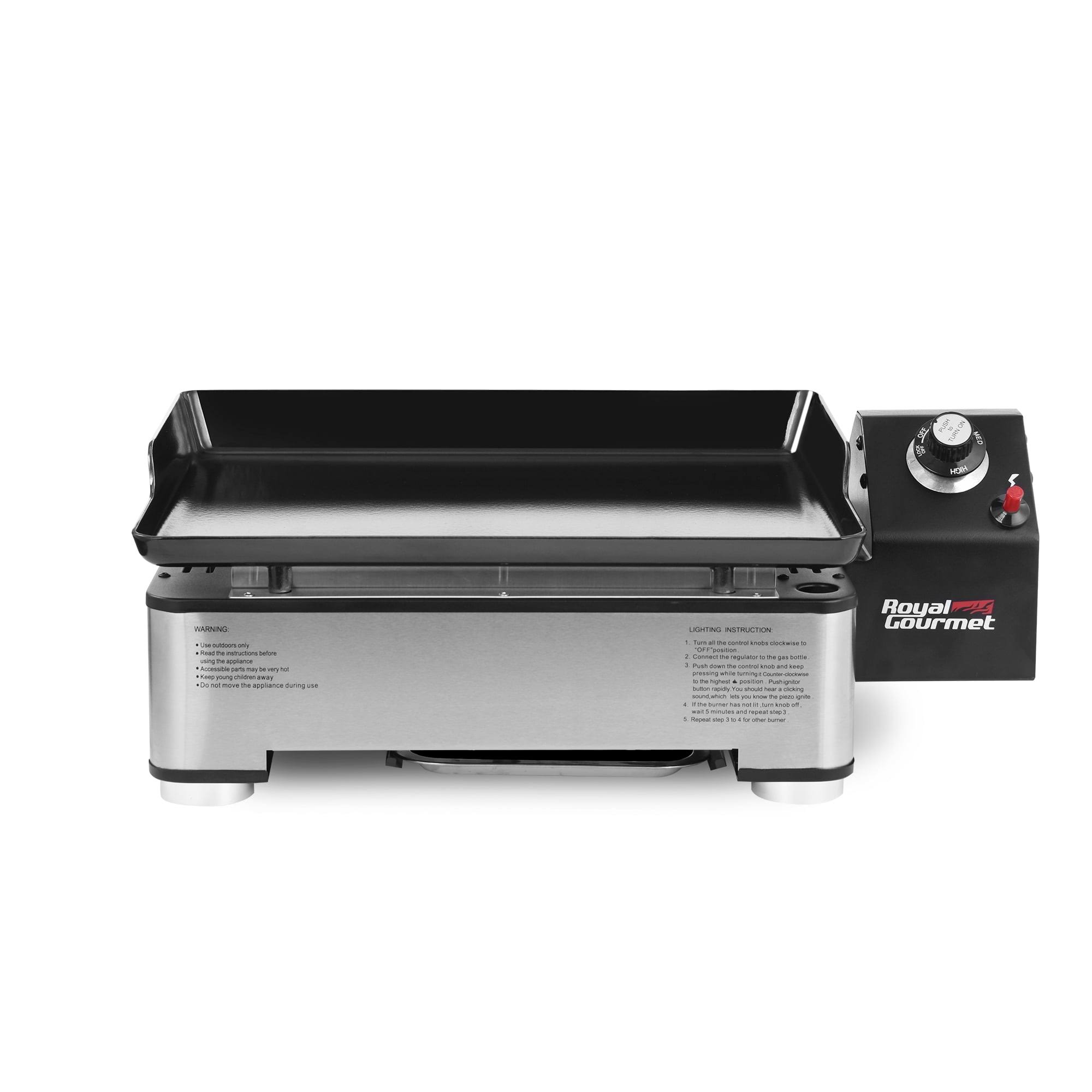 Royal Gourmet PD1202S 18 in Portable Table Top Propane Gas Grill Griddle