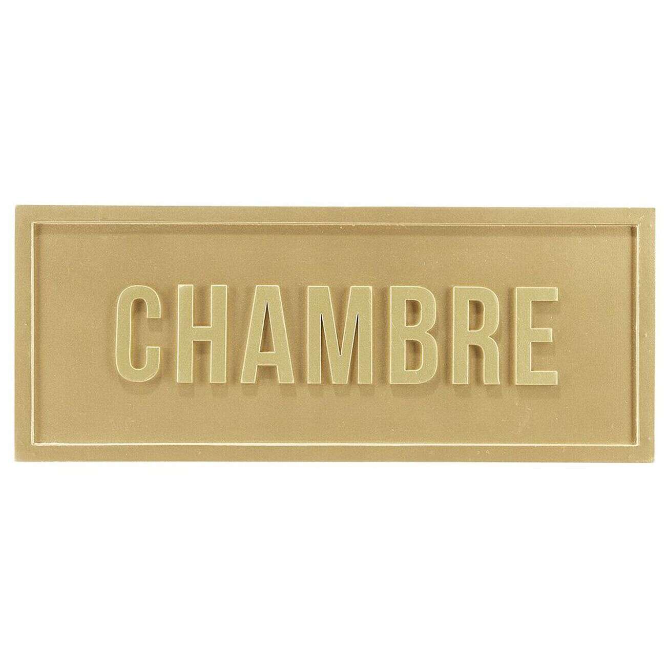 Plaque déco murale dorée