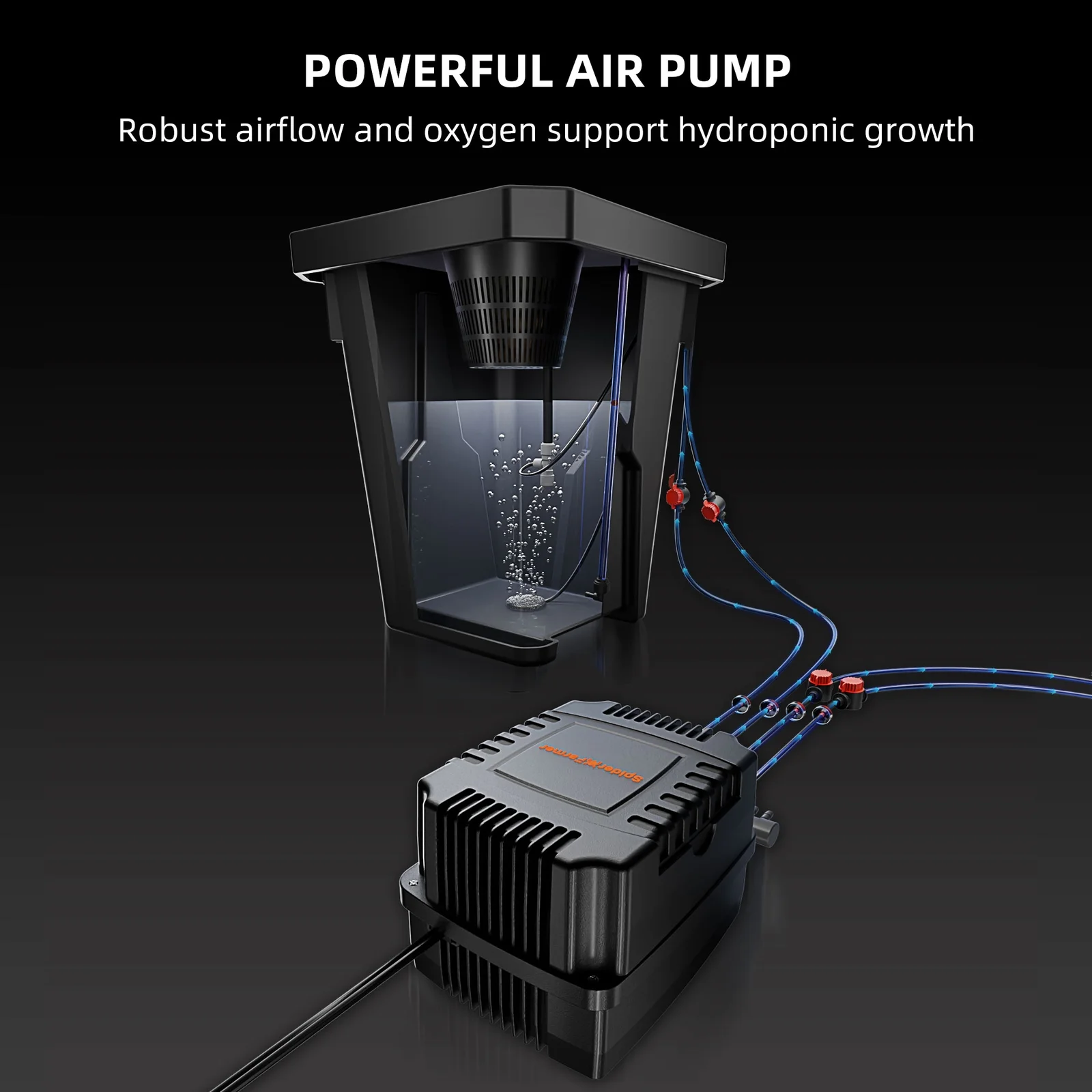 Spider Farmer DWC Hydroponic System 7 Gallon Deep Water Culture with 4 Buckets