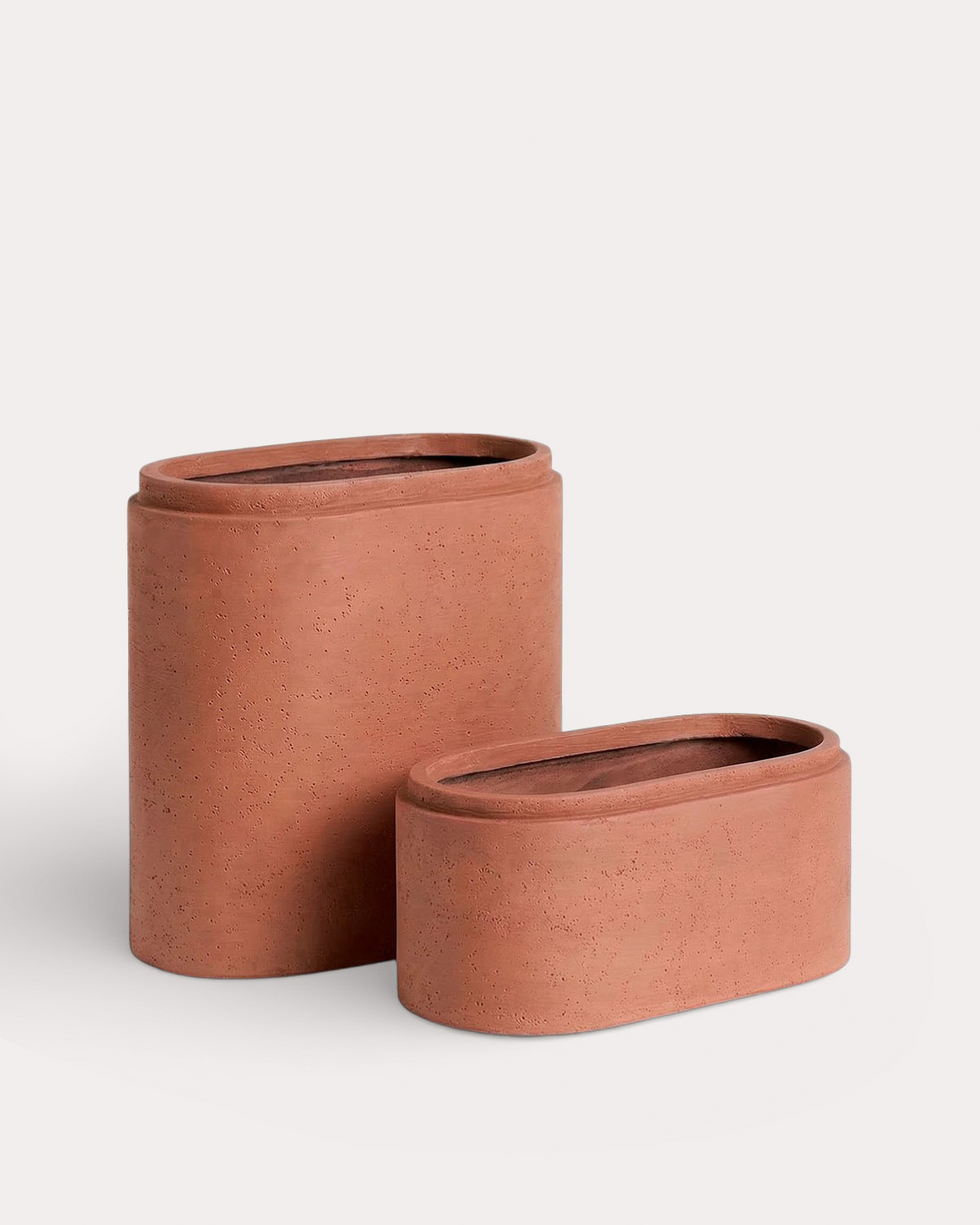 Bieito - Conjunto 2 Maceteros Alargados de Cemento Bieito