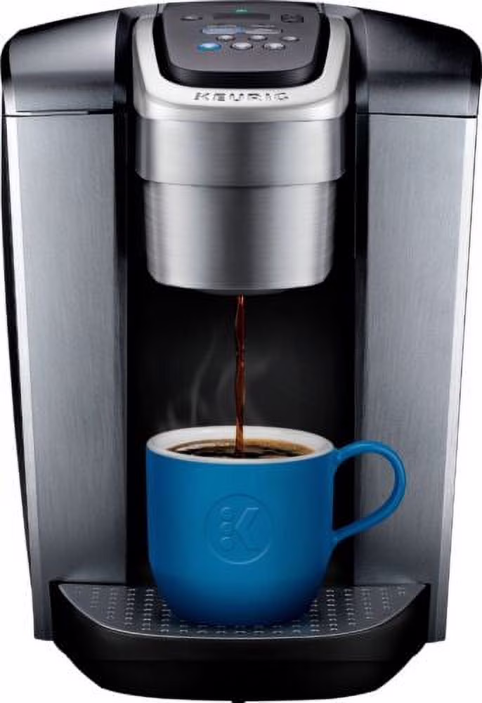 Keurig - K - Elite Single Serve K - Cup Pod Coffee Maker - Brushed Silver