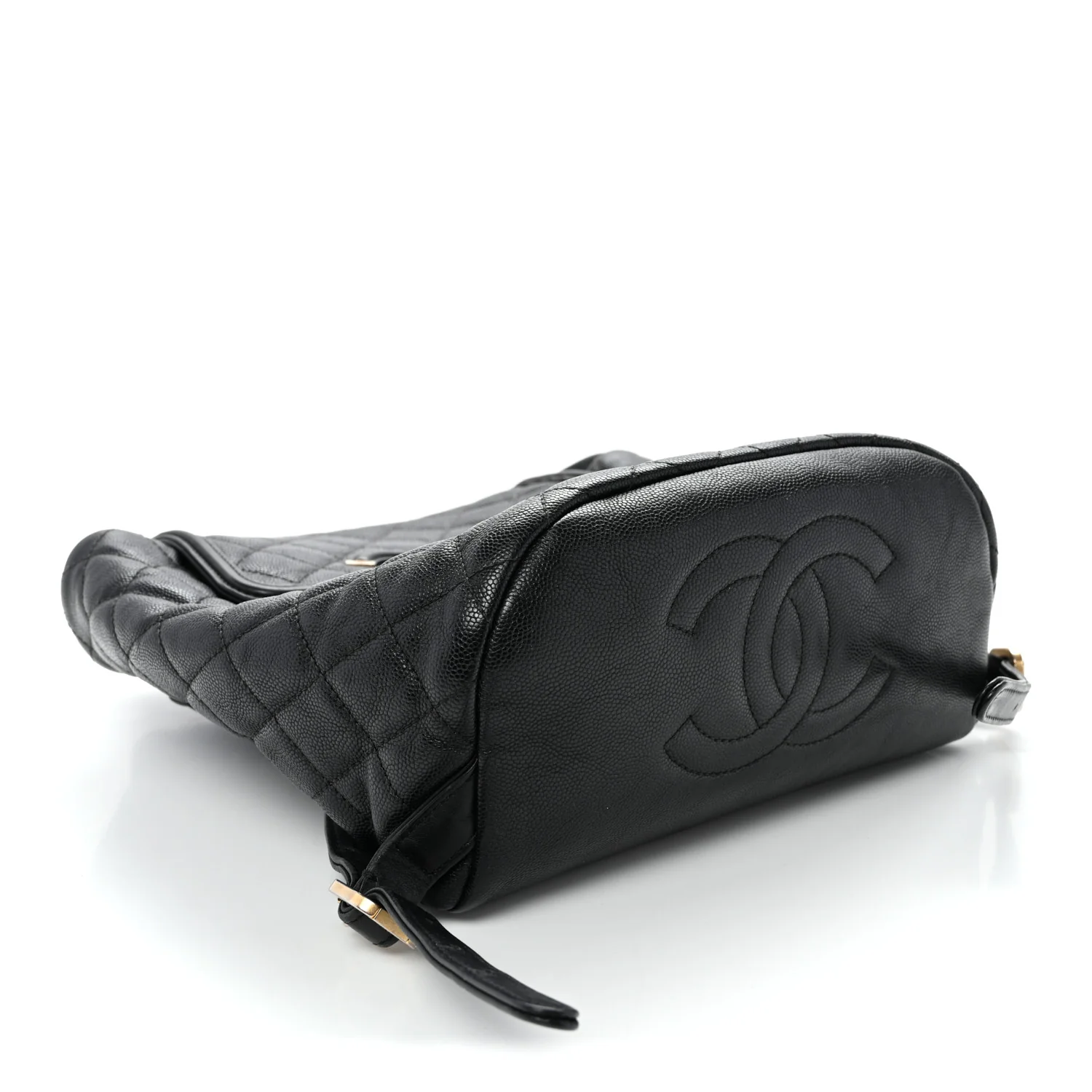 Caviar Quilted Small Filigree Backpack Black
