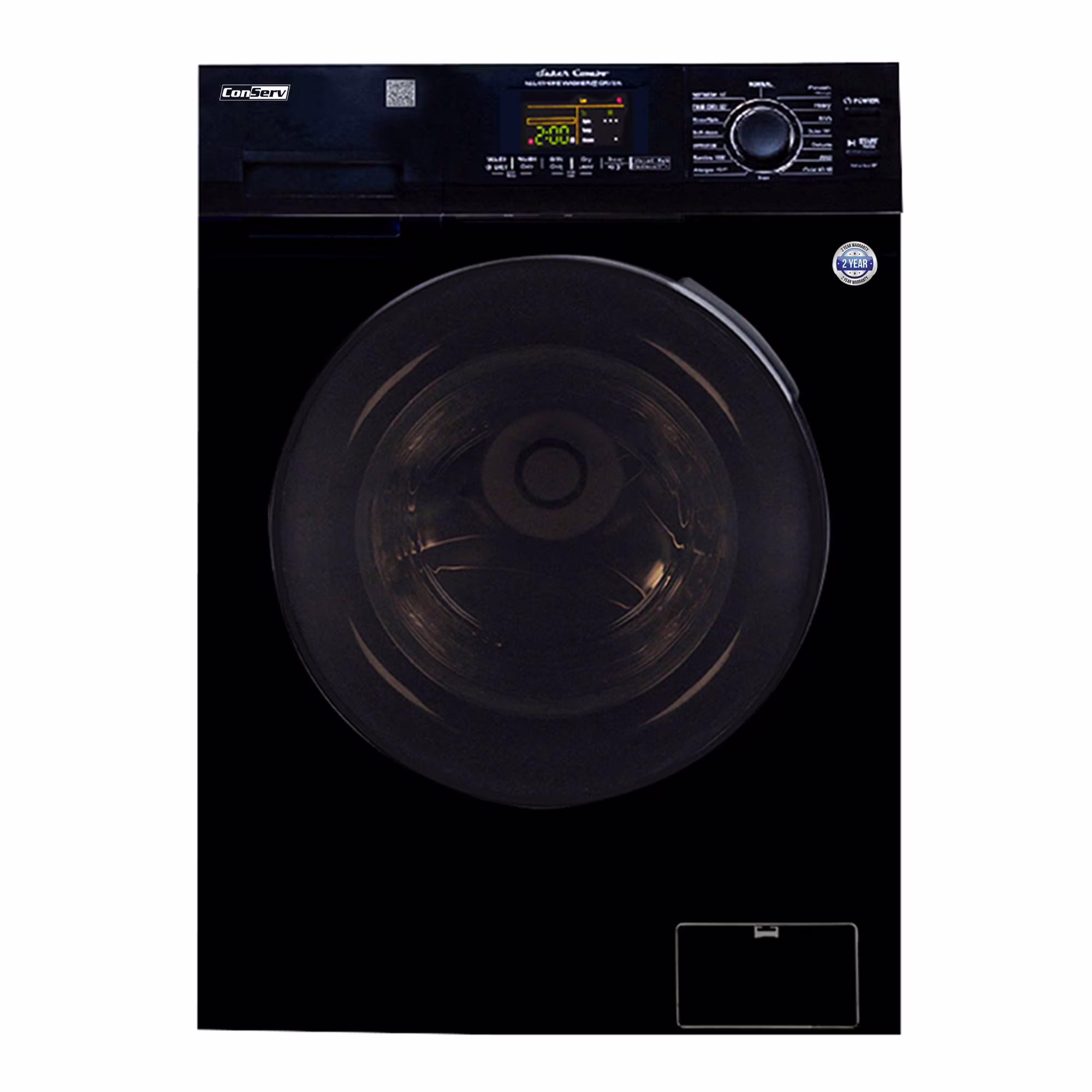 15 lbs Compact Combo Sani Washer Vented/Ventless Dryer with Pet Cycle in White(White) - Image 3