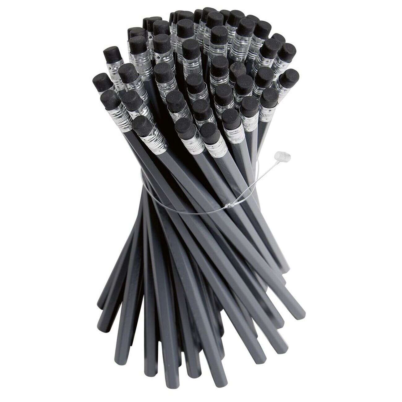 Crayon à papier en bois dans baril plastique x50