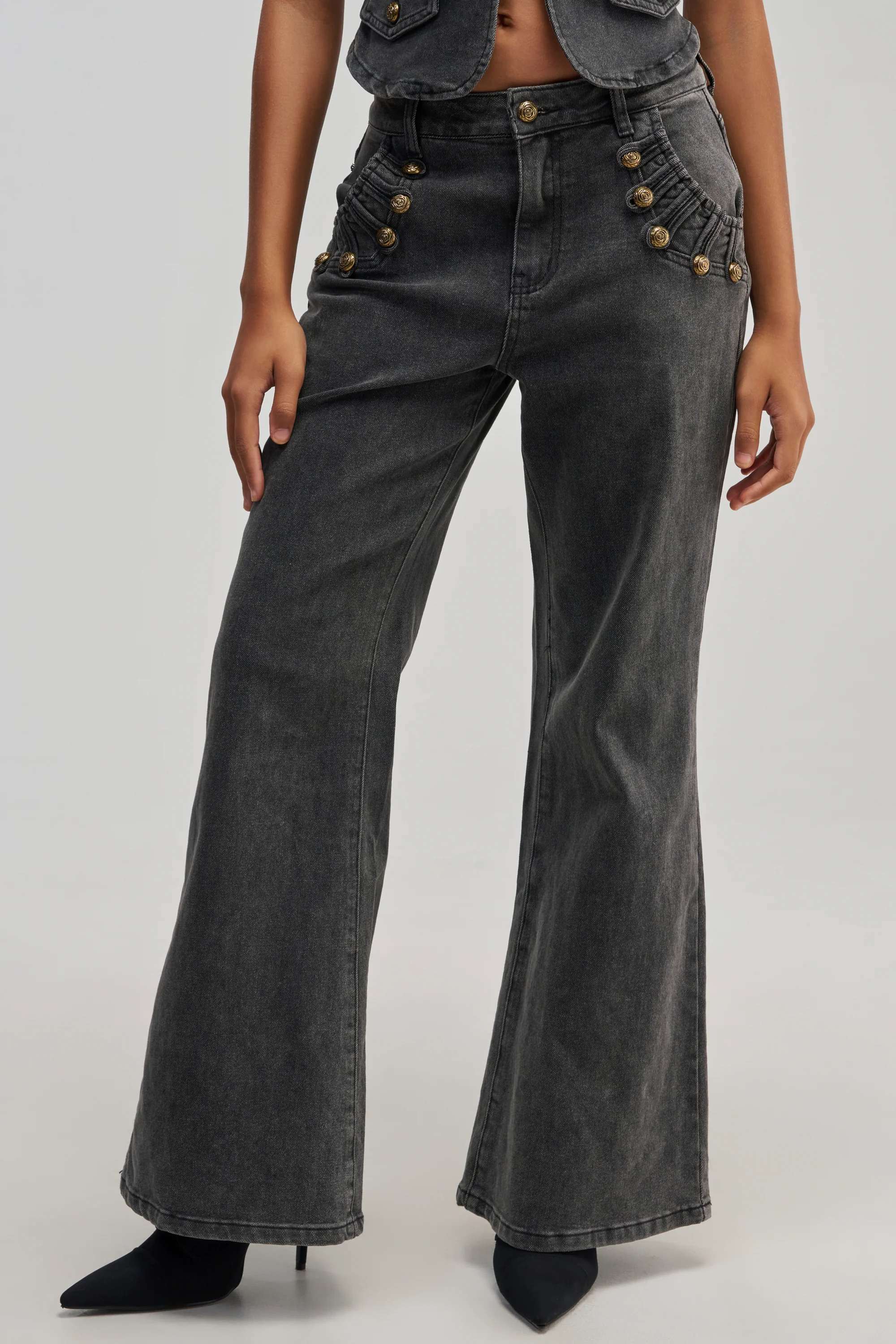 AHEAD OF THE CURVE MILITARY DENIM PANT - Akira Store
