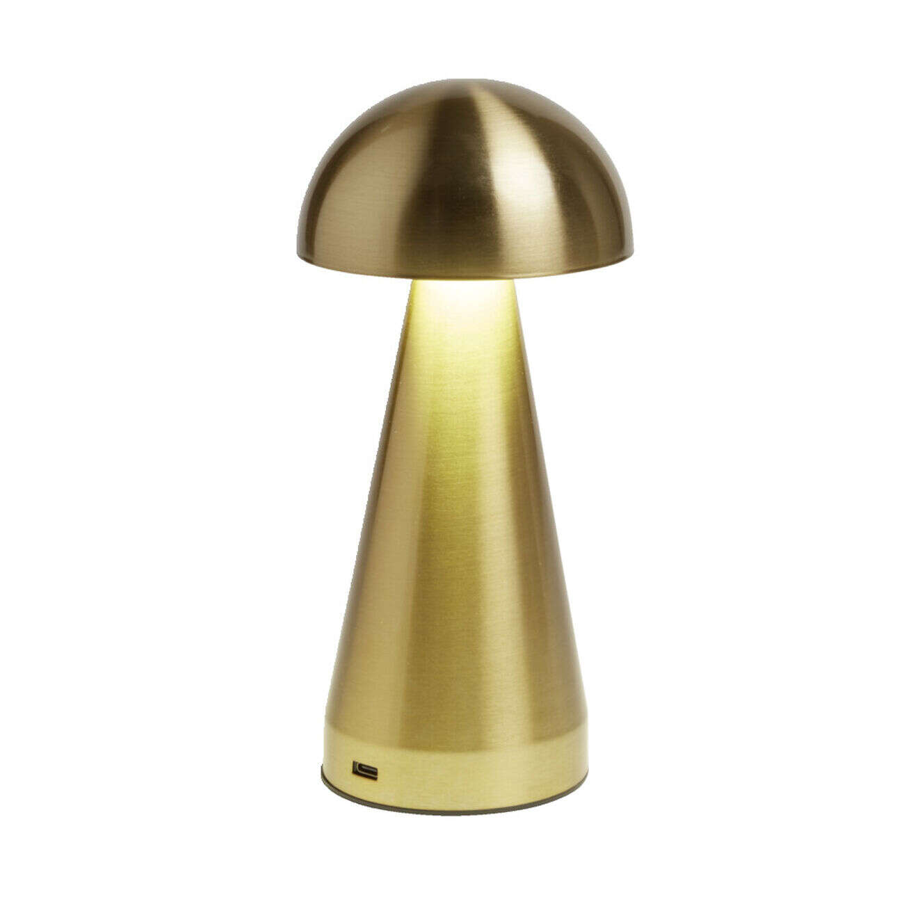 Lampe de table Roundi USB tactile jaune Ø9,5xH22,5cm