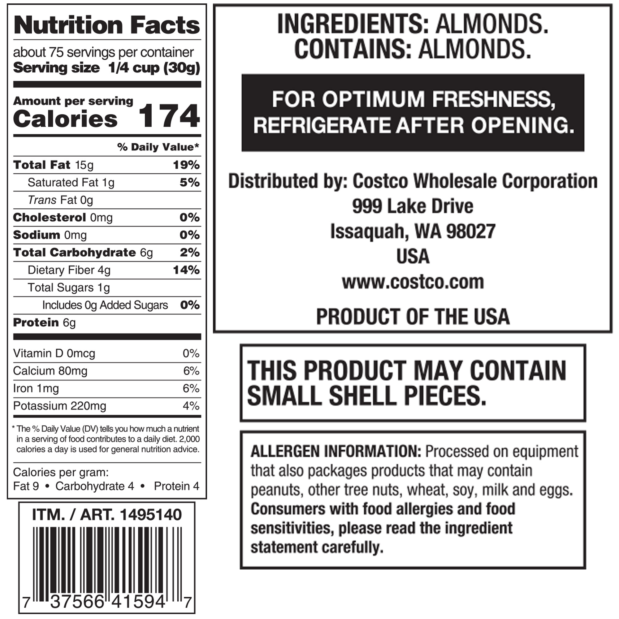 Almonds, 5 lb