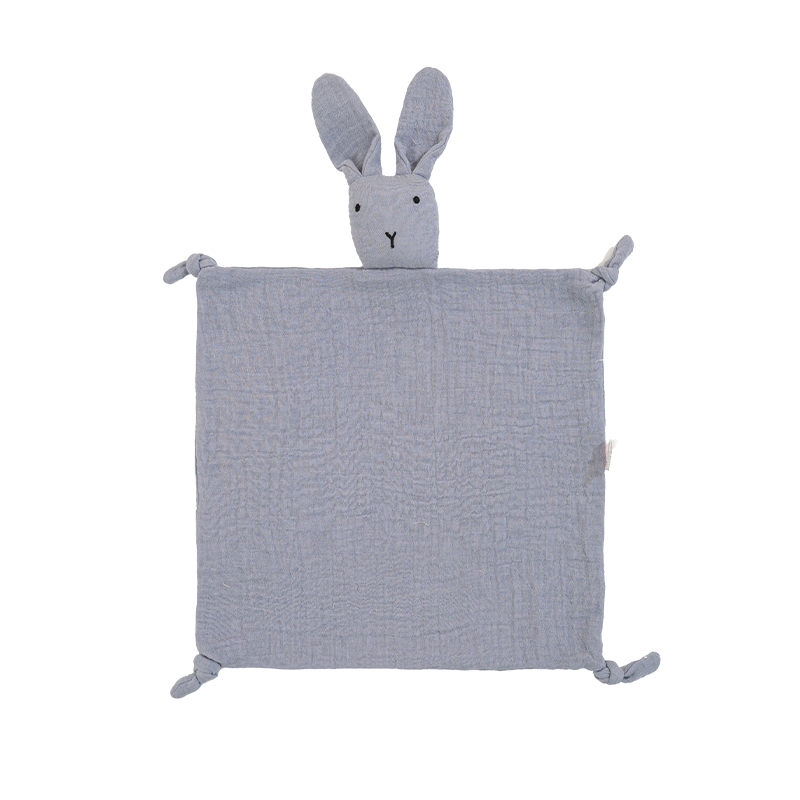 Rabbit Plush Lovey Baby Cotton-silk Crepe Soothing Cloth Soft Solid Colors Baby Sleep Soothing Hand Towel Hand Towel Wiping Aid