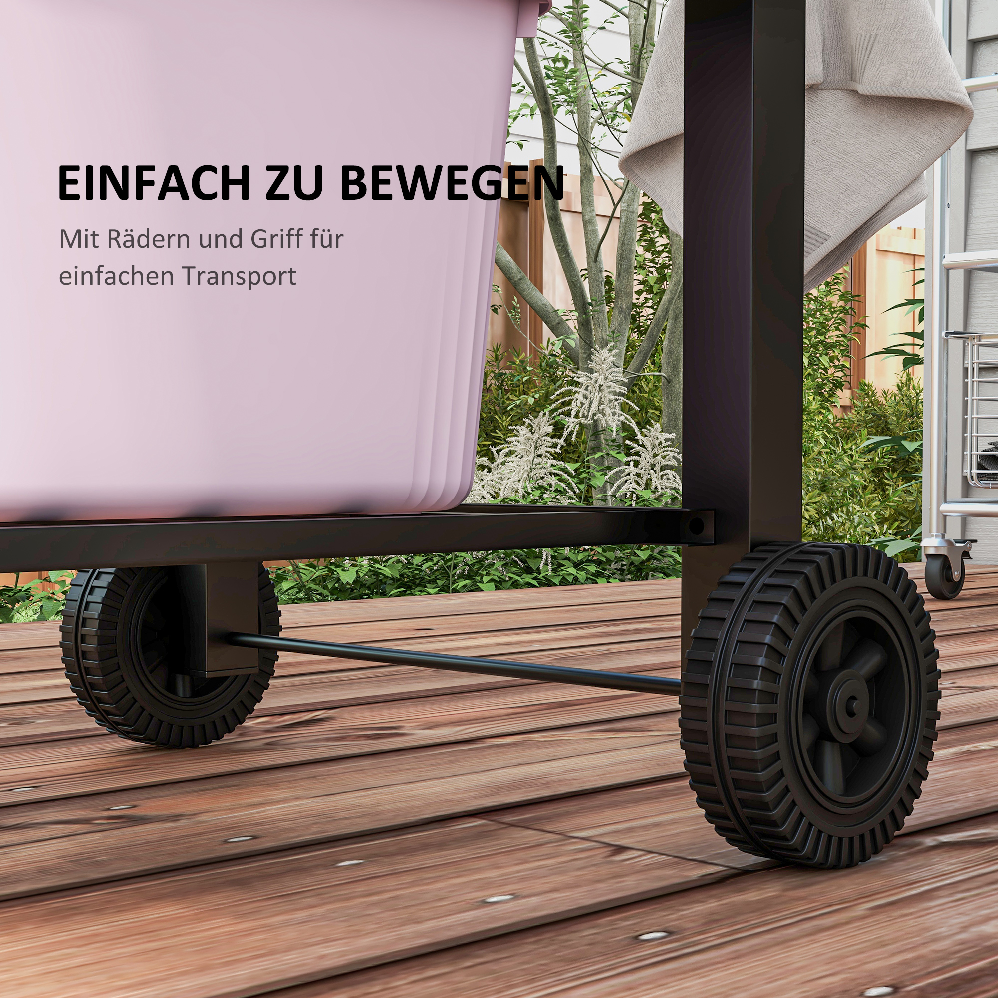 Outsunny Houtskoolbarbecue Smoker BBQ-Smoker, 1 Opbergruimte, 1 Handdoekhouder, 2 Grillroosters, 113 cm x 65 cm x 108 cm, Zwart