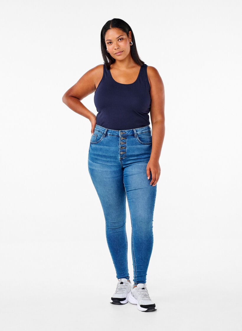Zizzi Solid color basic top in cotton