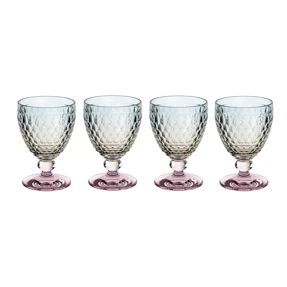 Boston Red wine glass - Multi-colored, 6.8 oz, crystal glass