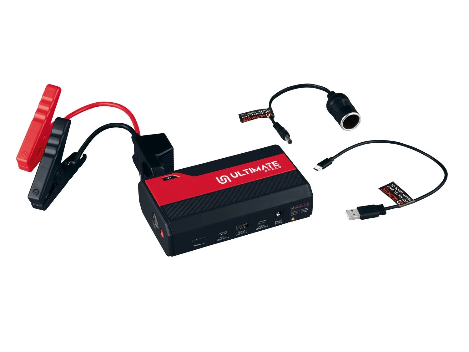 ULTIMATE SPEED Aide au dmarrage mobile pour voitures avec batterie externe Powerbank