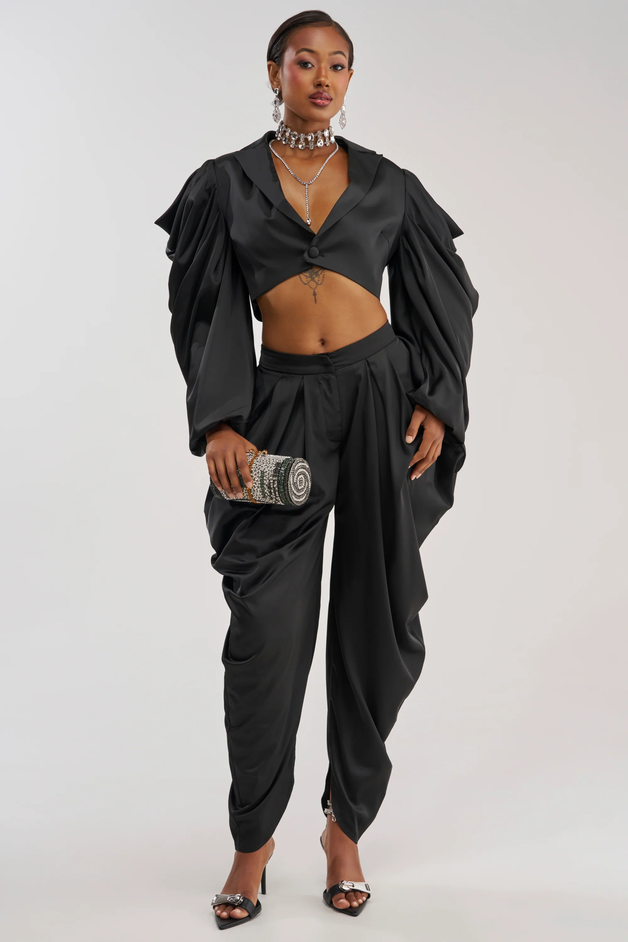 DRIP DRIP TROUSER IN BLACK - Akira Store