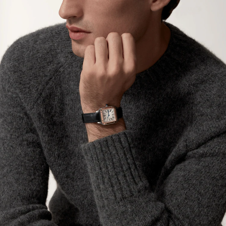 [Super Clone]SANTOS-DUMONT Rose Gold MIx 43.5mm