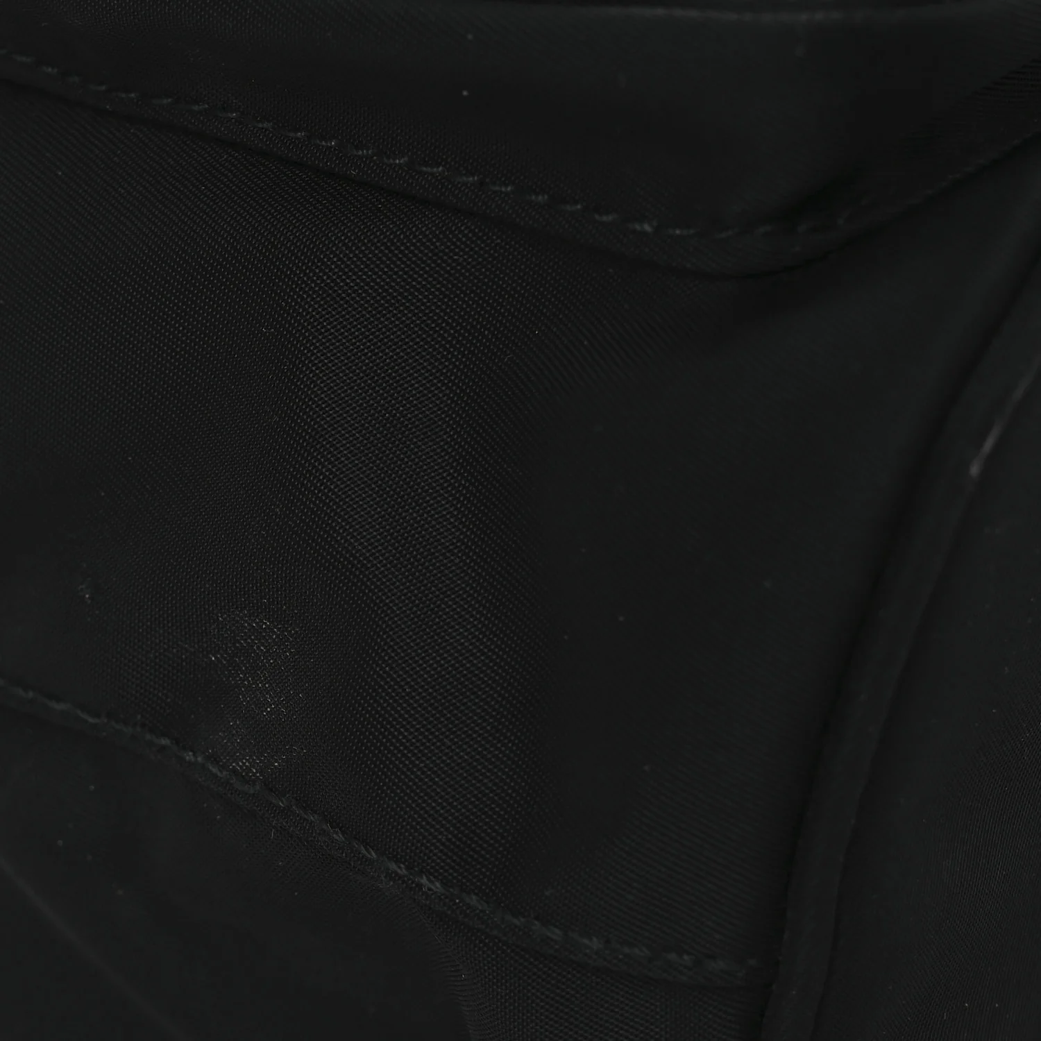 Saffiano Tessuto Nylon Mini Bucket Crossbody Bag Black