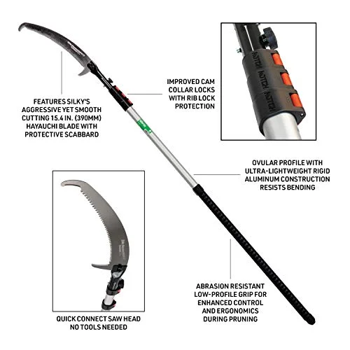 21' Sentei 4 Section Telescoping Aluminum Polesaw (4177-39) - Image 6