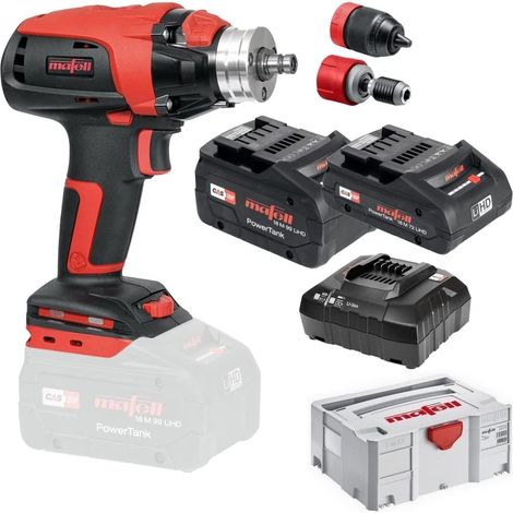 Mafell – Perceuse-visseuse à percussion sans fil 18V avec 2 batteries 18M 99 LiHD – Couple 130Nm pour perçage béton et métal – Coffret T-MAX — vue 1